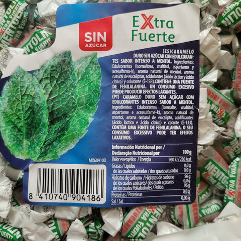 Mentolin Extra Fuerte - POWERFUL (!) menthol-eucalyptus candies without sugar by weight.