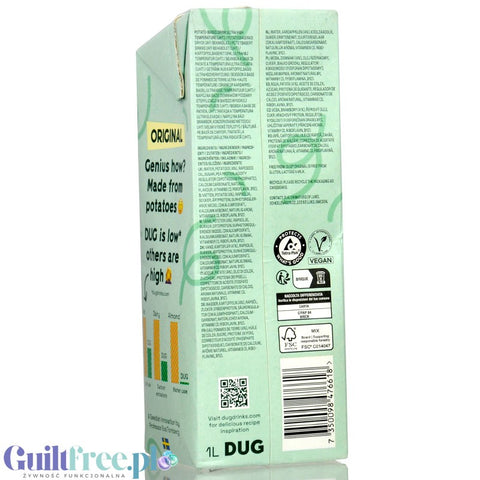 DUG Original 1L - non-dairy vegetable milk made from potato