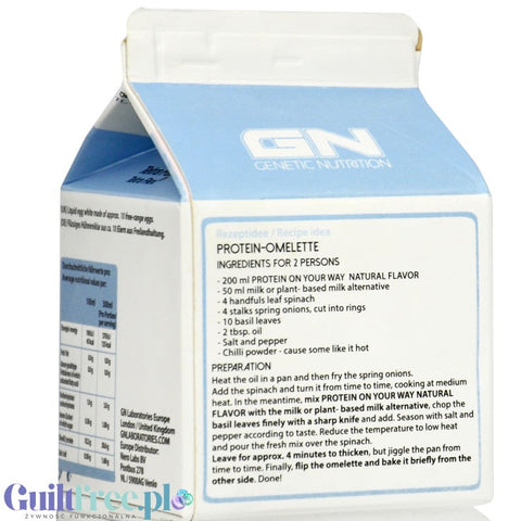 GN Labs Protein On The Way, Natural - 30g protein in 135kcal, pasteurized egg whites for omelets