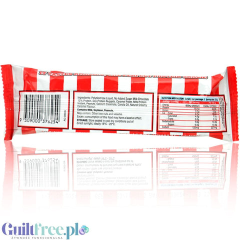 Adonis Cookie Dough Chunky Bar, Salted Caramel Peanut - proteinowy baton z kazeiną 18,1g białka & 205kcal