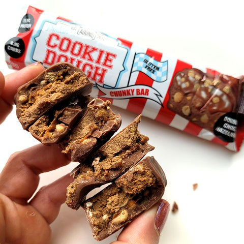 Adonis Cookie Dough Chunky Bar, Double Choc Hazelnut - proteinowy baton, 15,5g białka & 204kcal
