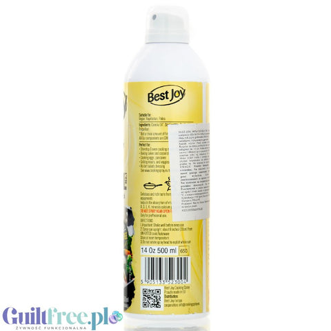 Best Joy Canola Cooking Spray Original 500 ml, canola spray for fat-free frying