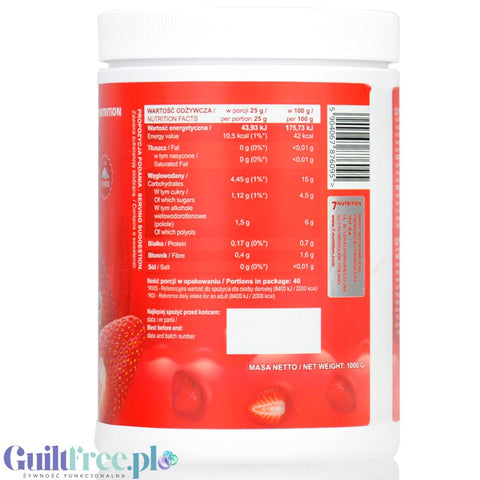 7Nutrition Strawberry Jam - Strawberry Frużelina jam with no added sugar only 42kcal