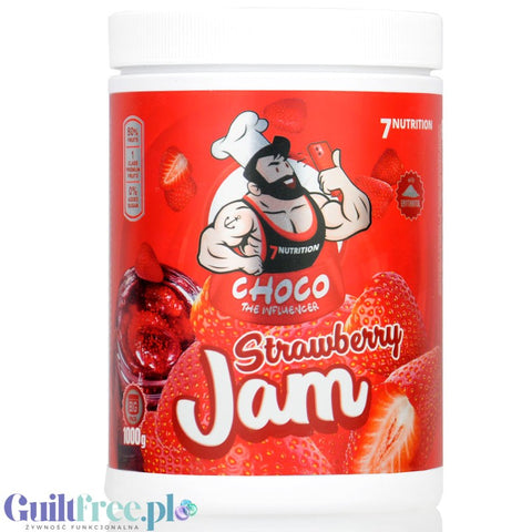 7Nutrition Strawberry Jam - Strawberry Frużelina jam with no added sugar only 42kcal