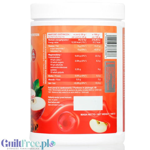 7Nutrition Apple & Cinnamon Jam - apple cinnamon jam with no added sugar only 53kcal