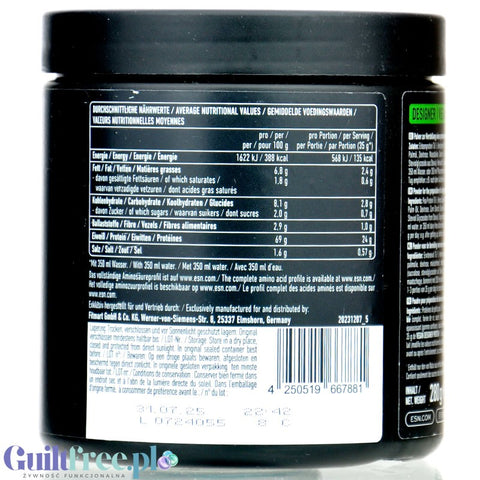ESN Vegan Designer Protein, Cinnamon Cereal 280g - soy-free vegan protein supplement, Cinnamon Breakfast cereal flavor