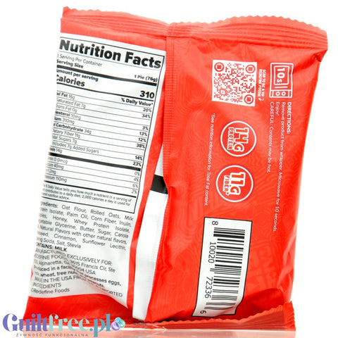 Redefine Foods Oatmeal Protein Pie, Peanut Butter - owsiane ciacho proteinowe z masłem orzechowym