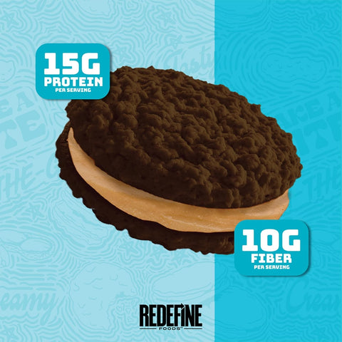 Redefine Oatmeal Protein Pie, Skippy Peanut Butter Chocolate - owsiane giga ciacho proteinowe z masłem orzechowym
