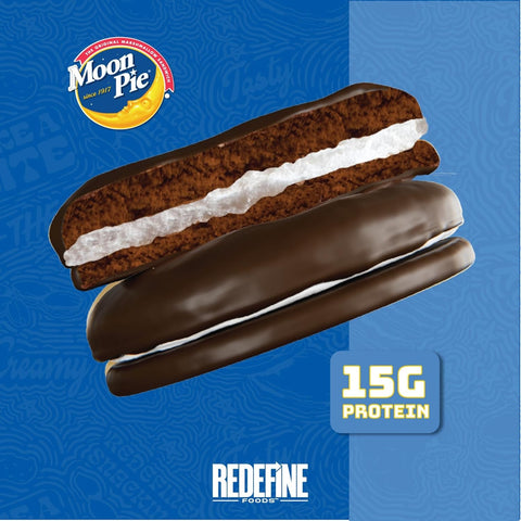 Redefine Protein Moon Pie, Chocolate - giga ciacho proteinowe w polewie z kremem