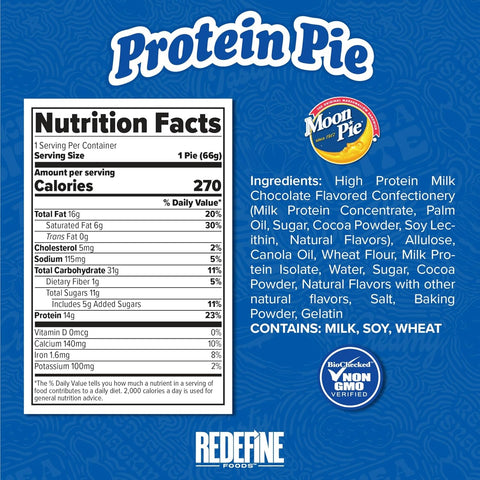 Redefine Protein Moon Pie, Chocolate - giga ciacho proteinowe w polewie z kremem