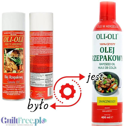OLI-OLI, 100% Czysty Olej Rzepakowy w sprayu 400 ml – Guiltfree