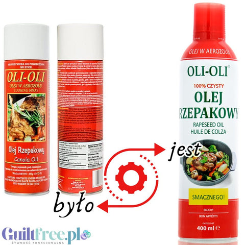 OLI-OLI, Dietetyczny spray rzepakowy do smażenia 453g WYCOFANY