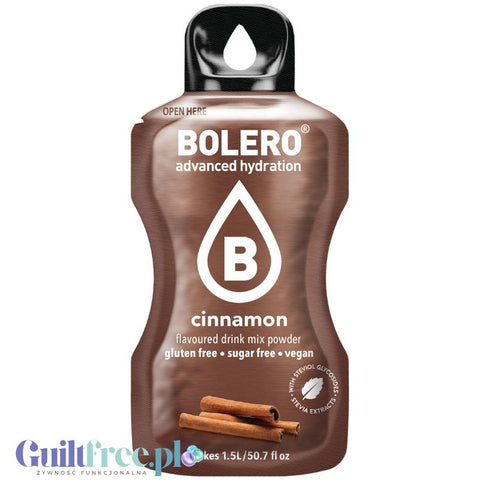 Bolero Drink Cinnamon 9g - napój instant w saszetce, ze stewią, smak cynamonowy