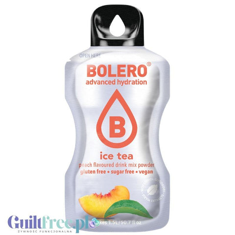 Bolero Drink Ice Tea Peach 8g - napój instant w saszetce, ze stewią, 8g smak Mrożona Herbata & Brzoskwinia