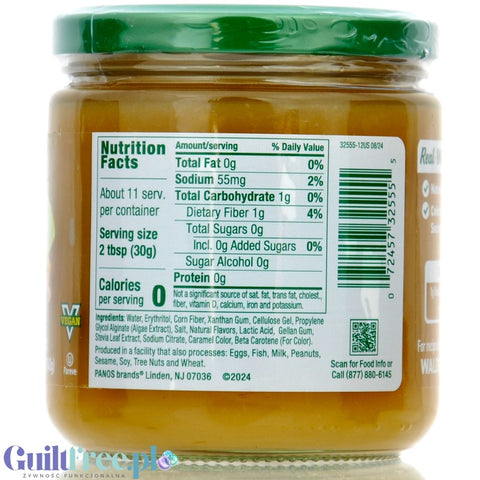 Walden Farms Caramel Dessert Dip - zero calorie caramel flavored cream, US version without sucralose