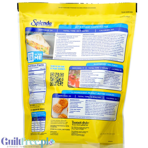 Splenda ® Granulated USA 275g - powdered loose sweetener, USA version