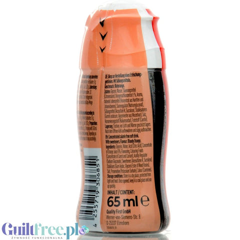 More Nutrition Zerup  Blutorange na 8L - skoncentrowany syrop do wody bez cukru i kalorii, Czerwona Pomarańcza
