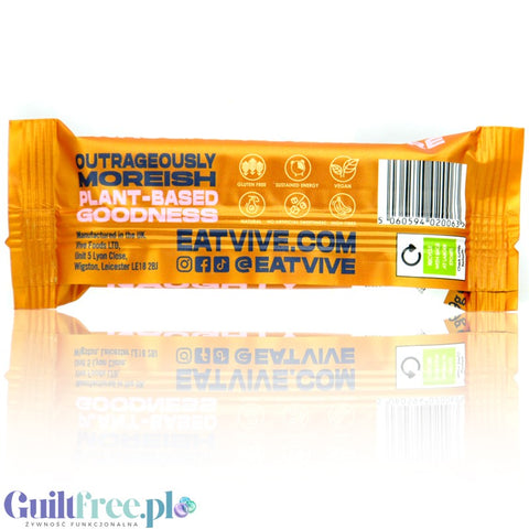 Vive Natural Protein Bar Peanut Butter - bezglutenowy baton proteinowy bez słodzików, 10g białka, Masło Orzechowe