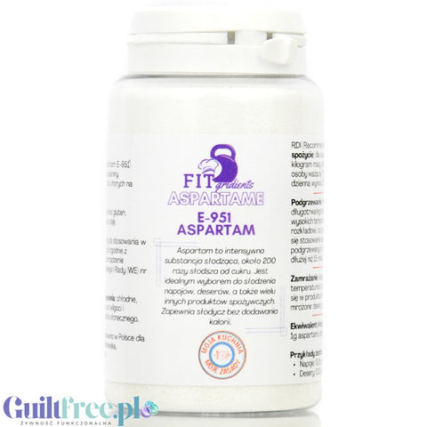 FITGridients Aspartame 100g - czysty aspartam bez wypełniaczy E-951