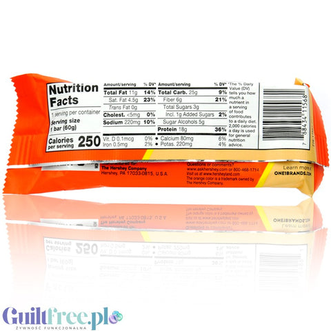 ONE Bar Reese's Peanut Butter - baton proteinowy w orzechowej polewie z mnóstwem orzeszków