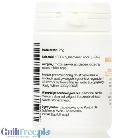 FITgridients Sodium Cyclamate - czysty cyklaminian sodu bez wypełniaczy E-952