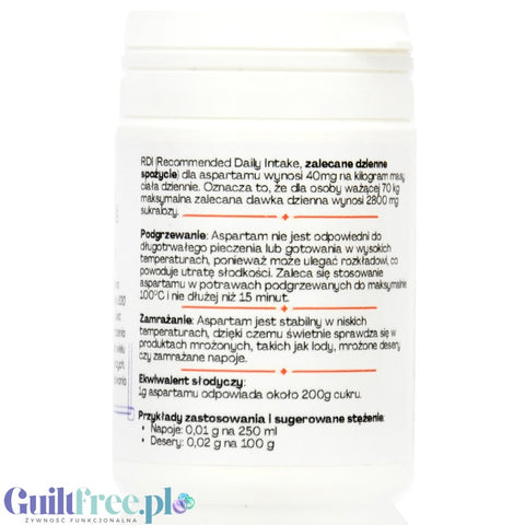 FITgridients Aspartame 25g, 100% pure aspartame E951