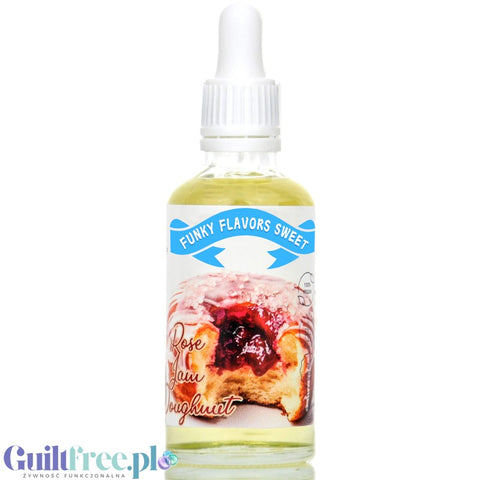 Funky Flavors Sweet Rose Jam Doughnut - słodzony aromat bez cukru, tłuszczu i kcal Pączka z Konfiturą Różaną