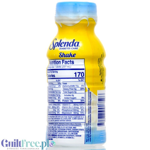 Splenda Shake French Vanilla - a ready-made shake 16g of protein in 170kcal, without sugar