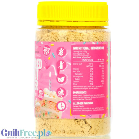 Macro Mike Peanut Powder Birthday Cake - wegańskie proteinowe masło orzechowe w proszku 46g białka