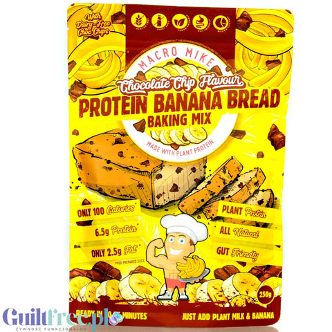 Macro Mike Protein Banana Bread Baking Mix - a mix for making vegan banana bread