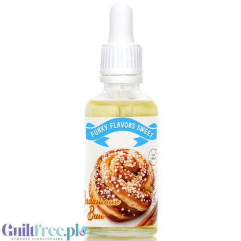 Funky Flavors Sweet Swedish Cardamom Bun - kropelki smakowe bez cukru, aromat szwedzkiej bułeczki z cynamonem i kardamonem