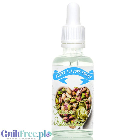 Funky Flavors Sweet Crema di Pistacchio ver. Intense - słodkie kropelki pistacjowy bez cukru, tłuszczu i kcal