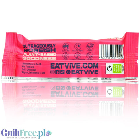 Vive Better Brownie Cherry Bakewell - bezglutenowy wegański baton białkowy, Wiśnia, Migdały & Ciemna Czekolada