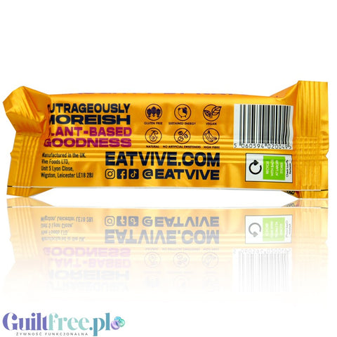 Vive Natural Protein Bar Salted Caramel - wegański bezglutenowy baton proteinowy 10g białka, Solony Karmel