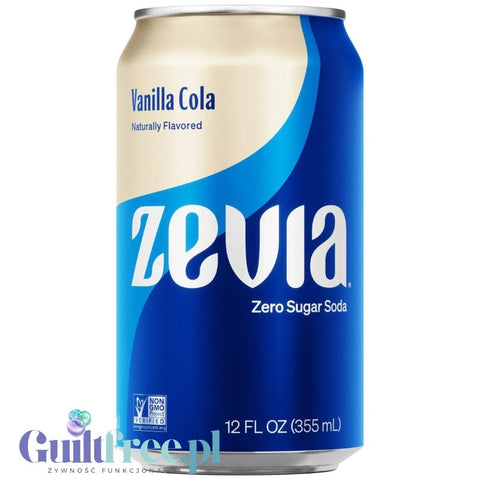 Zevia Vanilla Cola - 100% naturalna cola waniliowa bez kalorii ze stewią