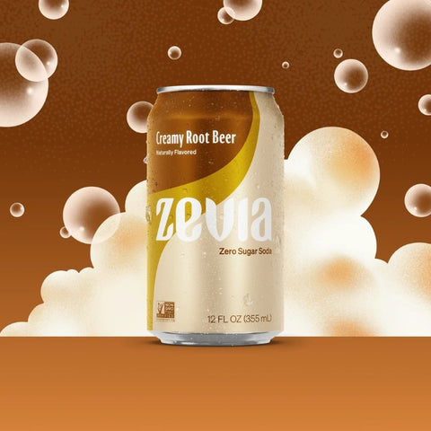 Zevia Creamy Root Beer - napój korzenno waniliowy ze stewią bez kcal
