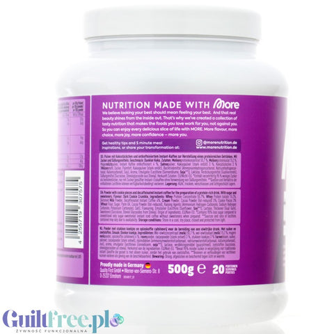 More Nutrition Protein Iced Coffee Decaff, Dark Cookie Crumble - decaffeinated iced protein coffee