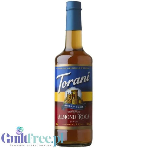 Torani Almond Roca 0,75L - syrop do kawy bez cukru o smaku migdałowo-czekoladowo-karmelowym