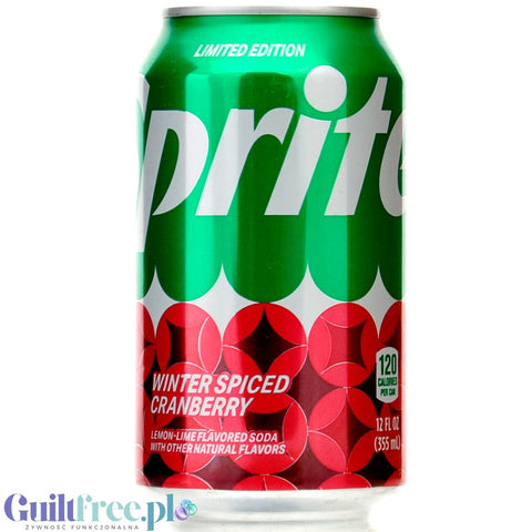 Sprite Winter Spiced Cranberry (CHEAT MEAL) - cranberry Sprite 355ml original from USA