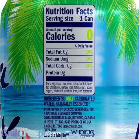 La Croix Mojito - naturalna woda smakowa bez cukru i bez słodzików z esencją Limonki i Mięty