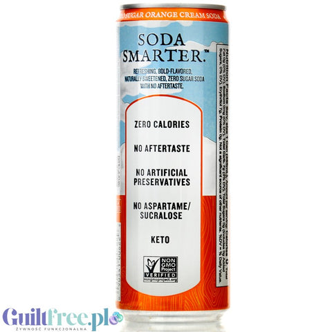 Virgil's Zero Orange Cream Soda - naturalny napój zero kalorii bez cukru ze stewią i erytrolem