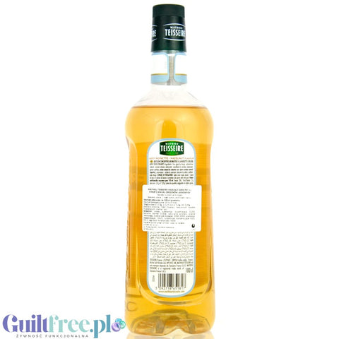 Teisseire Hazelnut Syrup 0% 1L - vegan sugar-free coffee syrup with hazelnut flavor