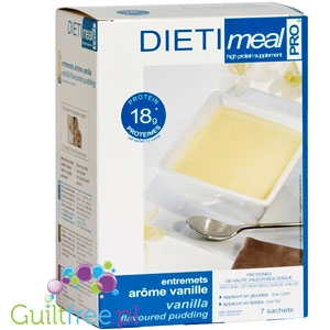 Entremets arôme vanille - a high-protein pudding with vanilla flavor, contains sweeteners