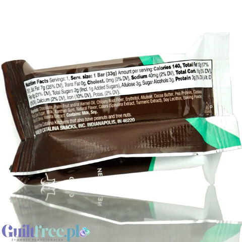 Catalina Crunch Dark Chocolate Cookie Bar, Mint - keto chocolate chip cookie bar with mint cream