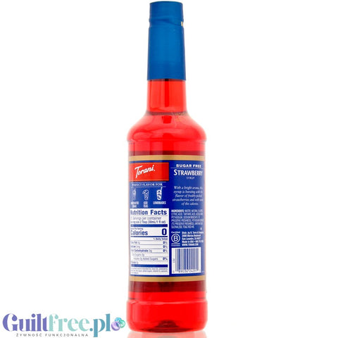 Torani Strawberry 0,75L - syrop do kawy bez cukru o smaku truskawkowym by Torani (torani-strawberry-075l-syrop-do-kawy-bez-cukru-o-smaku-truskawkowym)