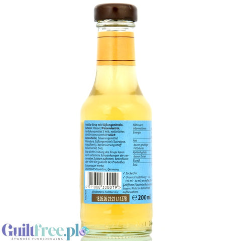 Schwartau Coffee Shop Vanilla - waniliowy syrop bez cukru