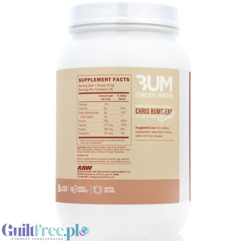 Raw Nutrition CBUM Itholate Protein, Cinnamon Crunch Cereal - unikatowy izolat WPI