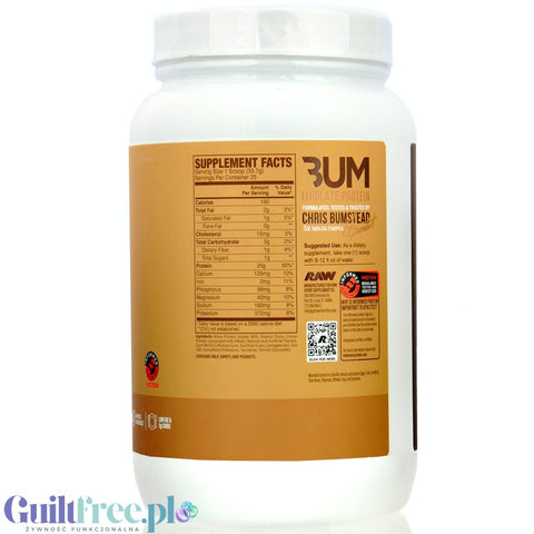 Raw Nutrition CBUM Itholate Protein Chocolate Peanut Butter - unikatowy izolat WPI