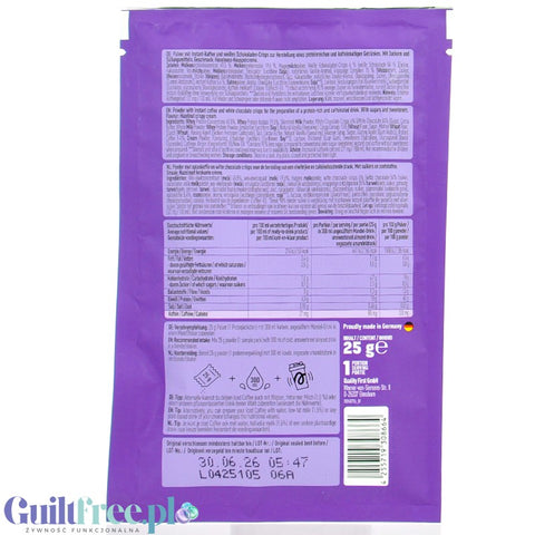 More Nutrition Protein Iced Coffee, White Choc Dark Cookie Crumble 25g - mrożona kawa proteinowa 19g białka