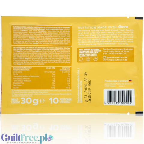 More Nutrition Chunky Flavor Vanilla Chocolate Chip Cookie 30g sachet - flavor powder, Vanilla, Cookies & Chocolate
